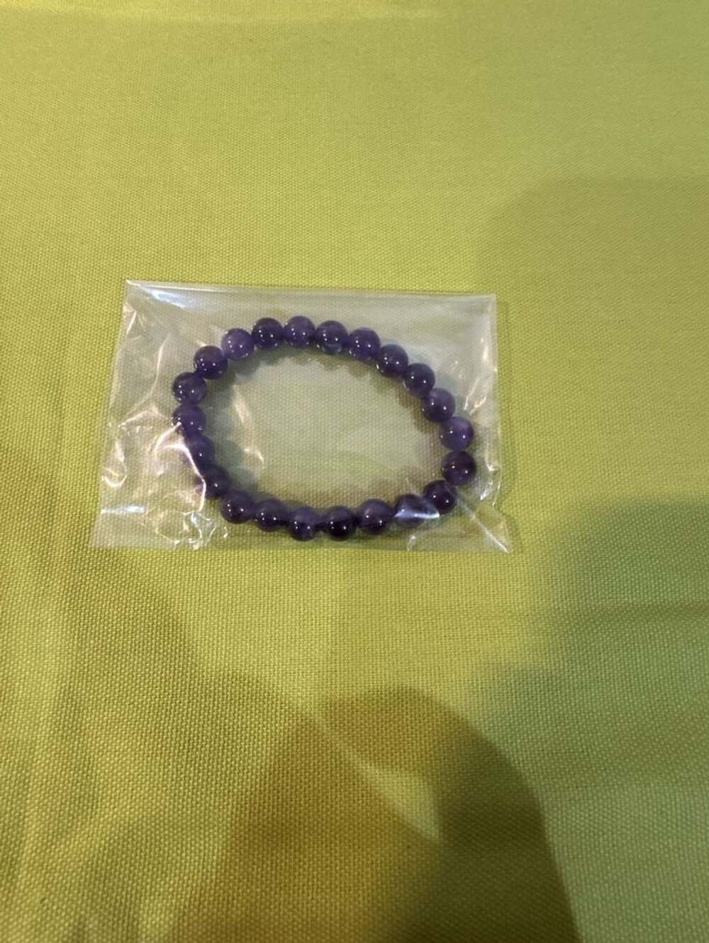 Gemstone purple amethyst bracelet
